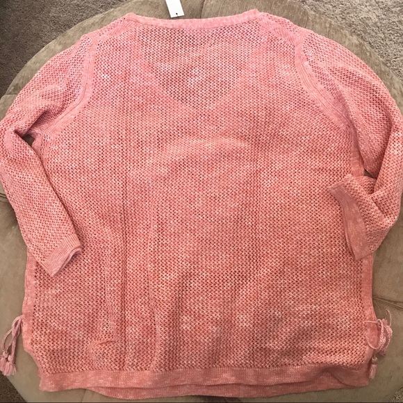 Pink Talbots mesh sweater - Picture 6 of 7
